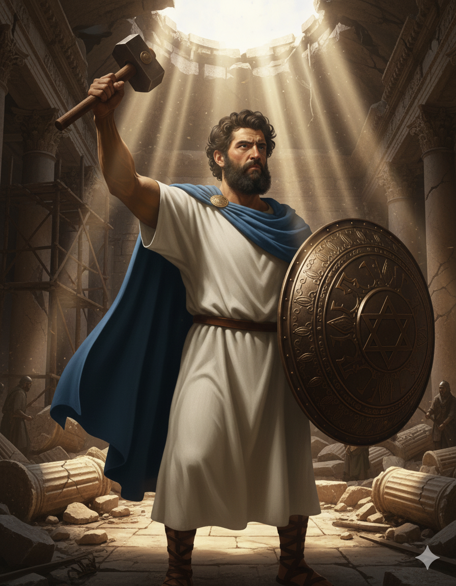 A map showing the battles of the Maccabean Revolt.