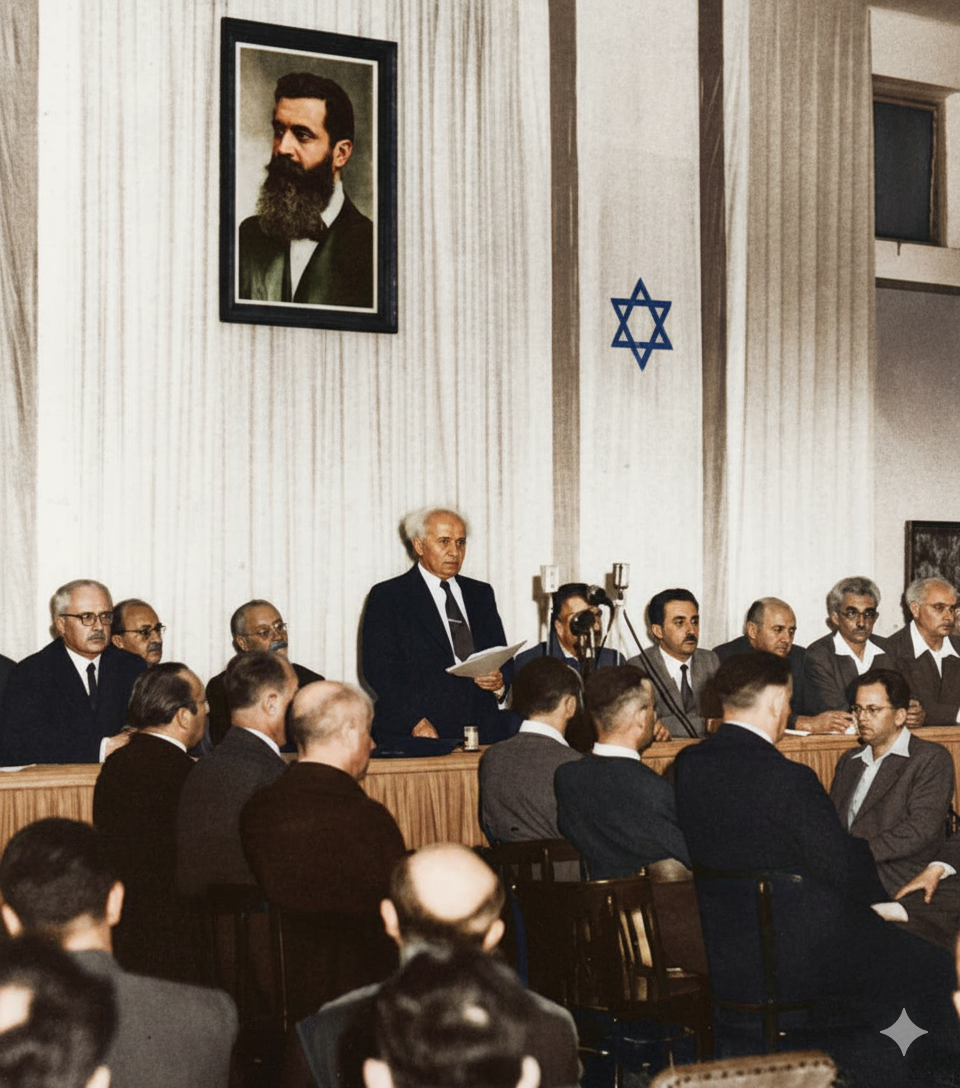 The flag of the State of Israel